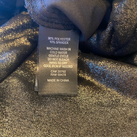 Joie Brushed Metallic Gold Wide Leg Soft Pants Work Career Evening Size 14 - Picture 9 of 9